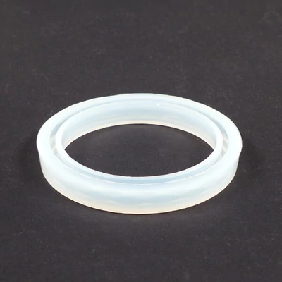 Silikónová odlievacia forma na živicu - náramok fazetovaný, 62 mm, úzka