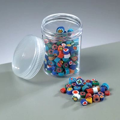 Sklenené kúsky Millefiori - 4-6 mm, 40 g