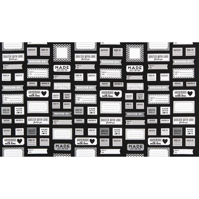 Akcia! Patchworková tkanina - Robert Kaufman - Made For You AAK-15817-2 Black Panel, 60cm