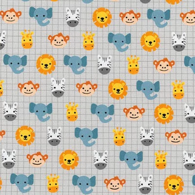 Patchworková tkanina - Robert Kaufman - Safari Soiree AMF-17351-12 Grey