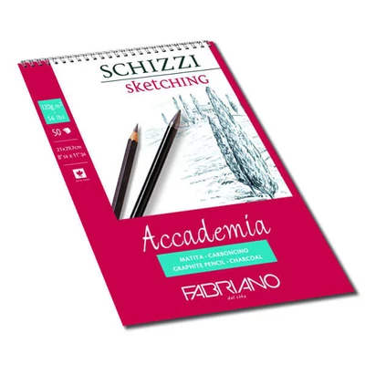 Náčrtník a skicár Fabriano Accademia, 120 g, 50 listov - A3, špirálový