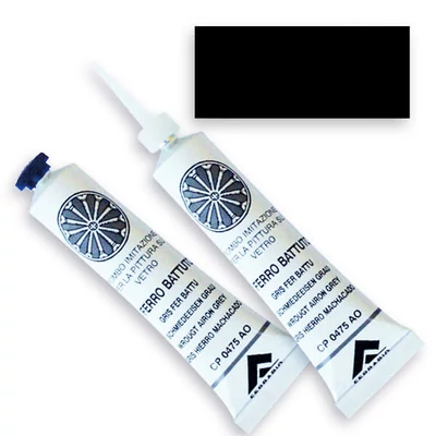 Kontúrovacia farba Ferrario, nevypaľovacia, farebná, 20 ml - čierna, 02