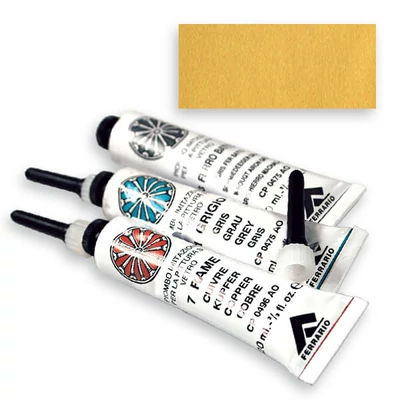 Kontúrovacia farba Ferrario, nevypaľovacia, metalická, 20 ml - zlatá, 06