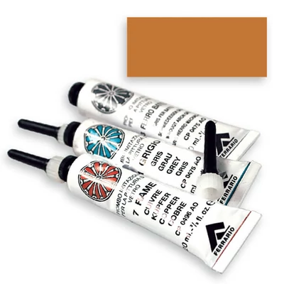 Kontúrovacia farba Ferrario, nevypaľovacia, metalická, 20 ml - medená, 07