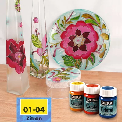 Farba na sklo Deka Color Cristal 25 ml - 04 citrón