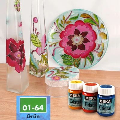 Farba na sklo Deka Color Cristal 25 ml - 64 zelená