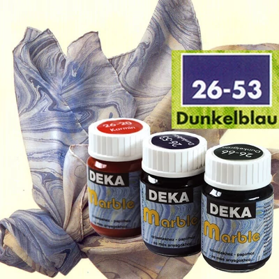 Mramorovacia farba Deka Marble 25 ml - 53 tmavomodrá