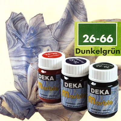 Mramorovacia farba Deka Marble 25 ml - 66 tmavozelená