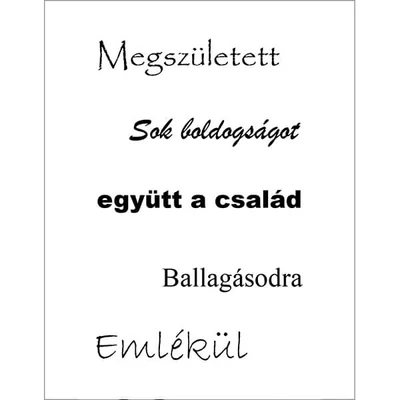 Silikónová šablóna na pečiatkovanie, 7,5x10 cm - Rodina