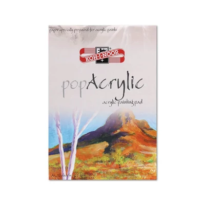 Akrylový maliarsky blok KOH-I-NOOR Pop Acrylic, 400 g, A4, KOH9920