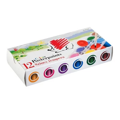 Sada temperových farieb KOH-I-NOOR Ježko - 12x25 ml, v tégliku