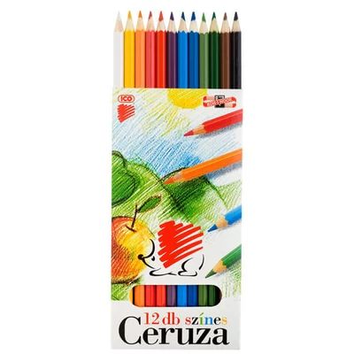 Sada farebných ceruziek Ježko KOH-I-NOOR, 12 ks, šesťhranné