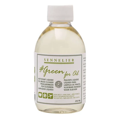 Sennelier Green for oil (ekologický) tekutý čistiaci prostriedok na štetce - 250 ml