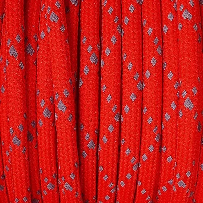 Paracord 550, v metroch, 4 mm - reflexný - červený