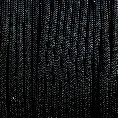 Paracord 350, v metroch, 3 mm, syntetický - čierny