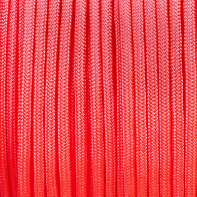 Paracord 350, v metroch, 3 mm, syntetický - žiarivo ružový