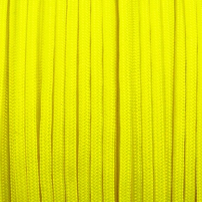 Paracord 350, v metroch, 3 mm, syntetický - fluórovo žltý