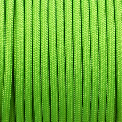Paracord 350, v metroch, 3 mm, syntetický - fluórovo zelený