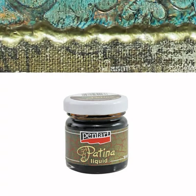 Tekutá patina Pentart, 30 ml - bitúmenová