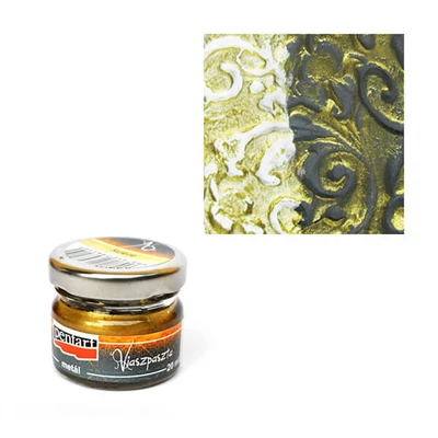 Metalická vosková pasta Pentart, 20 ml - zlatá