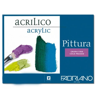 Akrylový blok na maľovanie Fabriano Pittura, 400 g, 10 listov, 30x40 cm