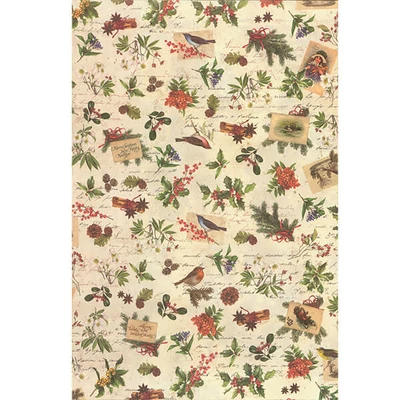 Papier na decoupage Tassotti - vianočné kvety