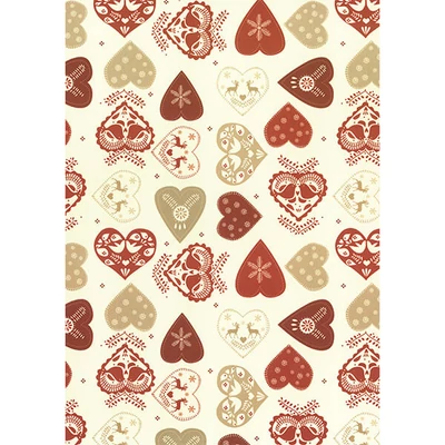 Papier na decoupage Tassotti - srdiečka