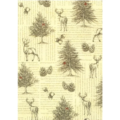 Papier na decoupage Tassotti - jeleň