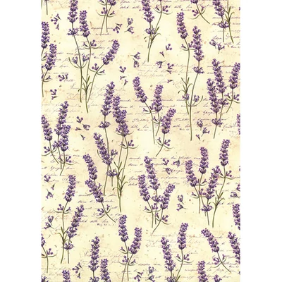 Papier na decoupage Tassotti - levanduľová fantázia