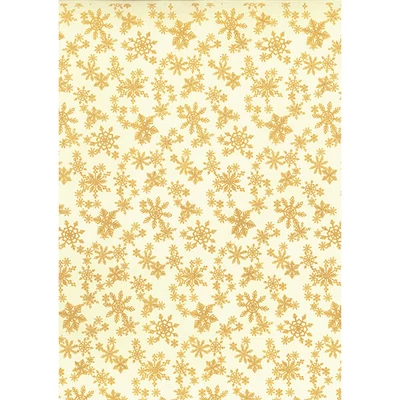 Papier na decoupage Tassotti - snehové kryštály, zlato