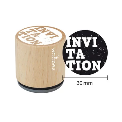 Pečiatka, Woodies, 3 cm - Invitation