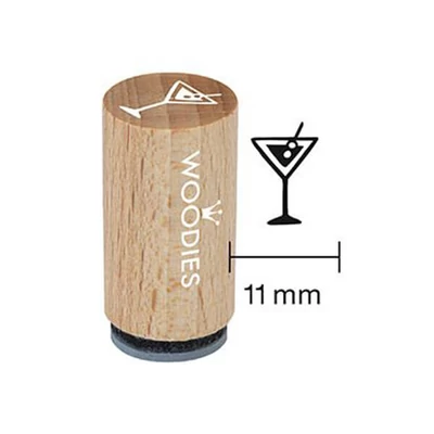 Pečiatka, Woodies, 1,3 cm - Koktailový pohár