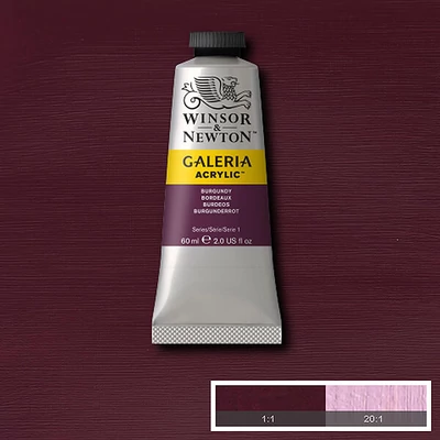 Akrylová farba Winsor&amp;Newton Galeria, 60 ml - 075, burgundy