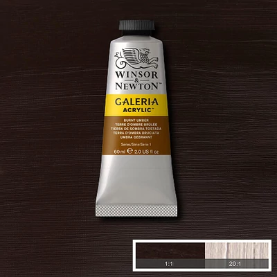 Akrylová farba Winsor&Newton Galeria, 60 ml - 076, burnt umber