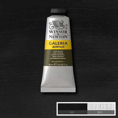 Akrylová farba Winsor&amp;amp;Newton Galeria, 60 ml - 331, ivory black
