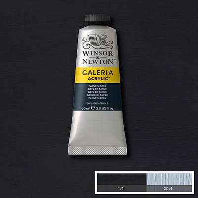 Akrylová farba Winsor&Newton Galeria, 60 ml - 465, paynes gray