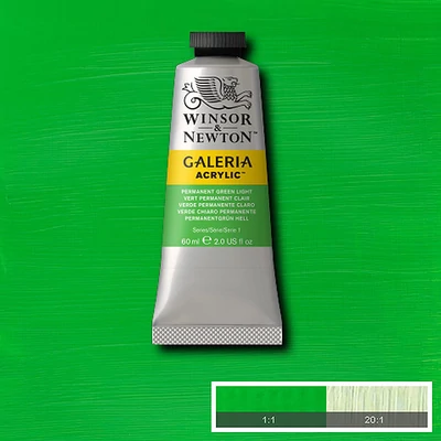Akrylová farba Winsor&Newton Galeria, 60 ml - 483, permanent green light