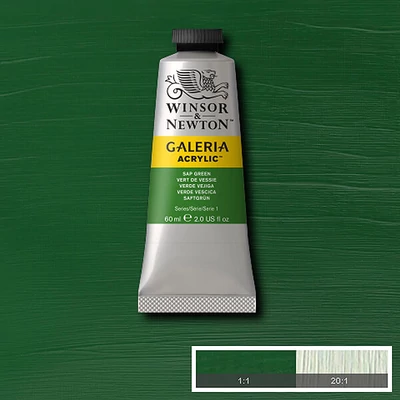 Akrylová farba Winsor&Newton Galeria, 60 ml - 599, sap green