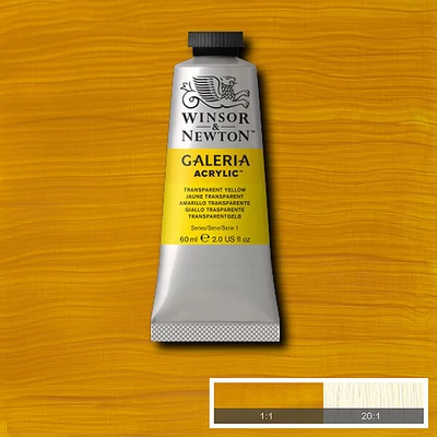 Akrylová farba Winsor&Newton Galeria, 60 ml - 653, transparent yellow