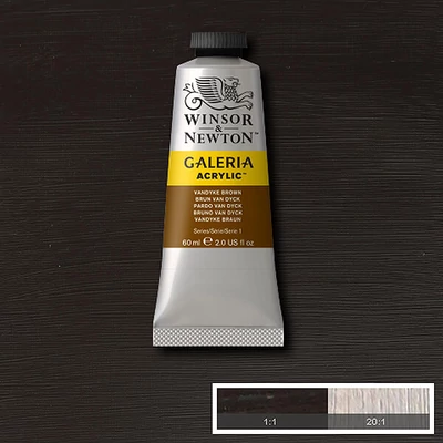 Akrylová farba Winsor&Newton Galeria, 60 ml - 676, Van Dyck brown