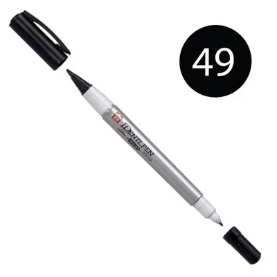 Obojstranný alkoholový popisovač Sakura IDenti Pen - black