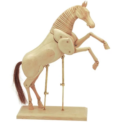 Figurína, kôň - 27 cm, prírodný