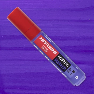 Akrylový popisovač Talens Amsterdam, L - 507, ultramarine violet