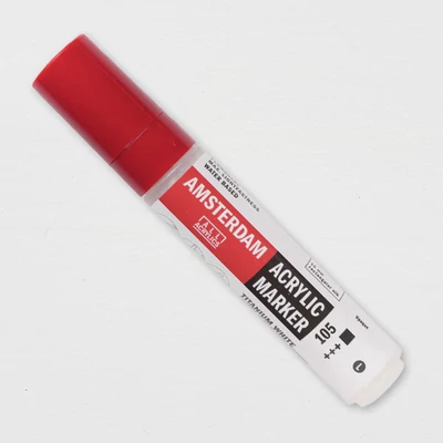 Akrylový popisovač Talens Amsterdam, L - 105, titanium white