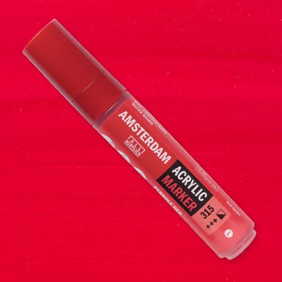 Akrylový popisovač Talens Amsterdam, L - 315, pyrrole red