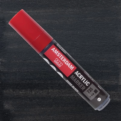 Akrylový popisovač Talens Amsterdam, L - 735, oxide black