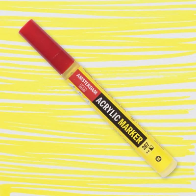 Akrylový popisovač Talens Amsterdam, M - 267, azo yellow lemon