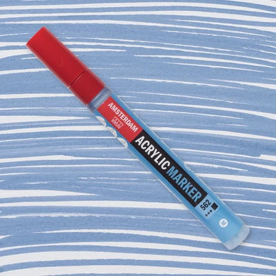 Akrylový popisovač Talens Amsterdam, M - 562, greyish blue