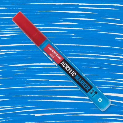 Akrylový popisovač Talens Amsterdam, M - 564, brillant blue