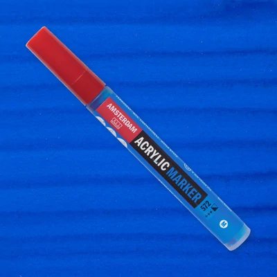 Akrylový popisovač Talens Amsterdam, M - 572, primary cyan